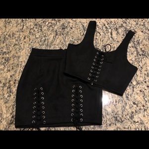 New without tags two piece skirt and top